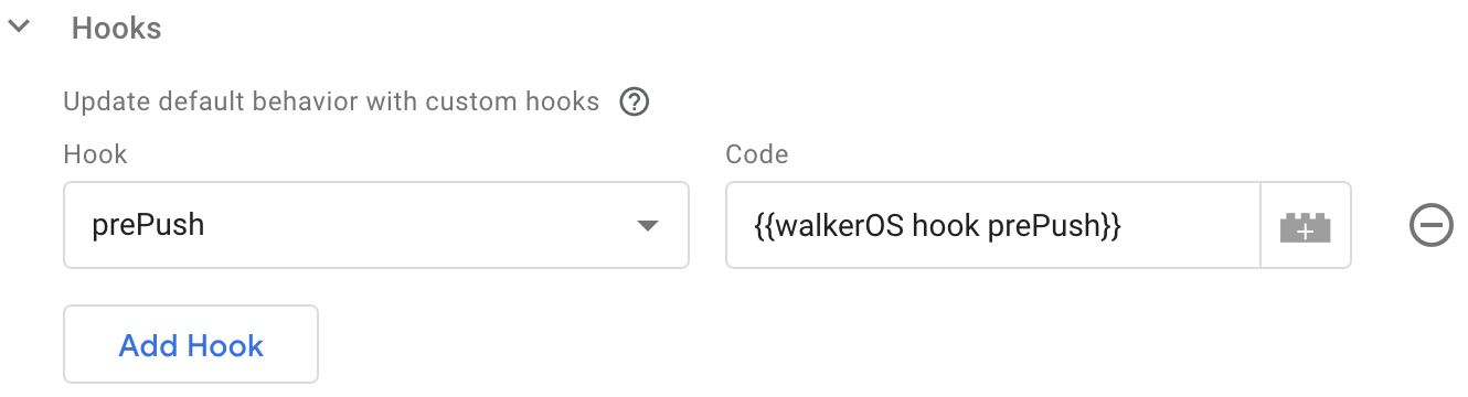 walkerOS GTM Tag Template hooks